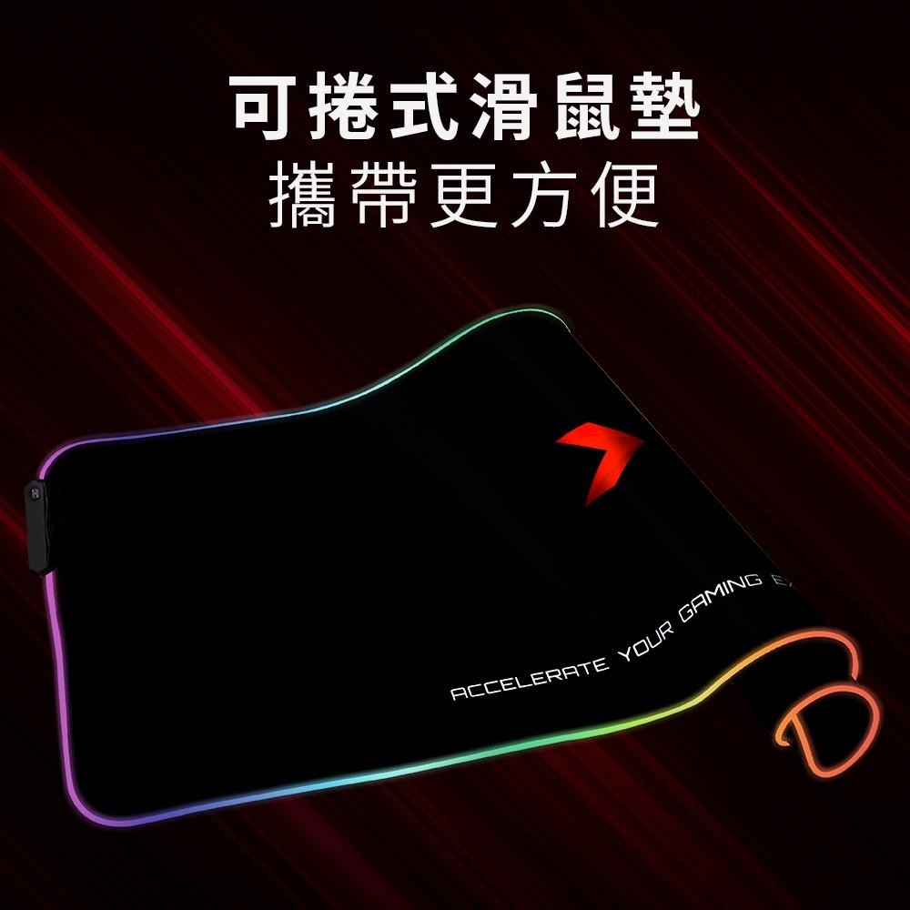 【含稅公司貨】PNY必恩威 XLR8 RGB燈效 電競遊戲滑鼠墊 Mouse Pad 防滑加大款 70x30cm-細節圖4