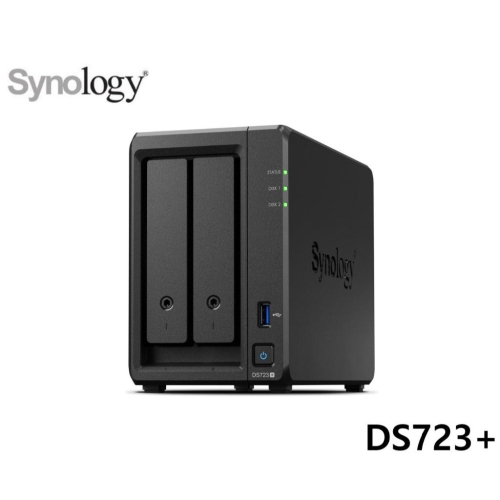 【新品上市】Synology 群暉 DS723+ 2Bay NAS網路儲存伺服器(取代DS720+) 含稅公司貨