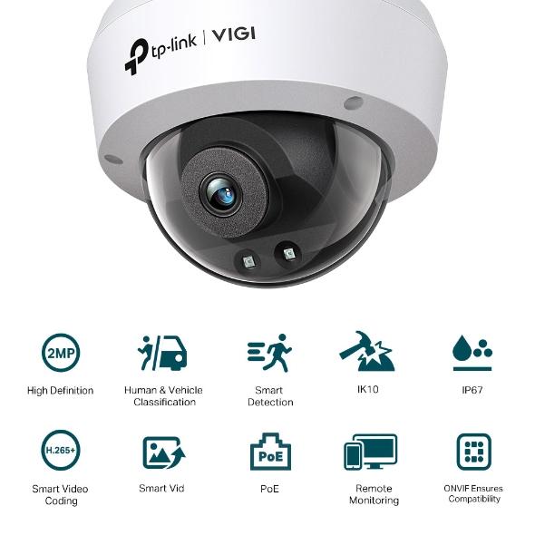 【新品】TP-LINK VIGI C220I 2MP戶外紅外線球型監視器 PoE網路監控攝影機 IP CAM 含稅公司貨-細節圖2