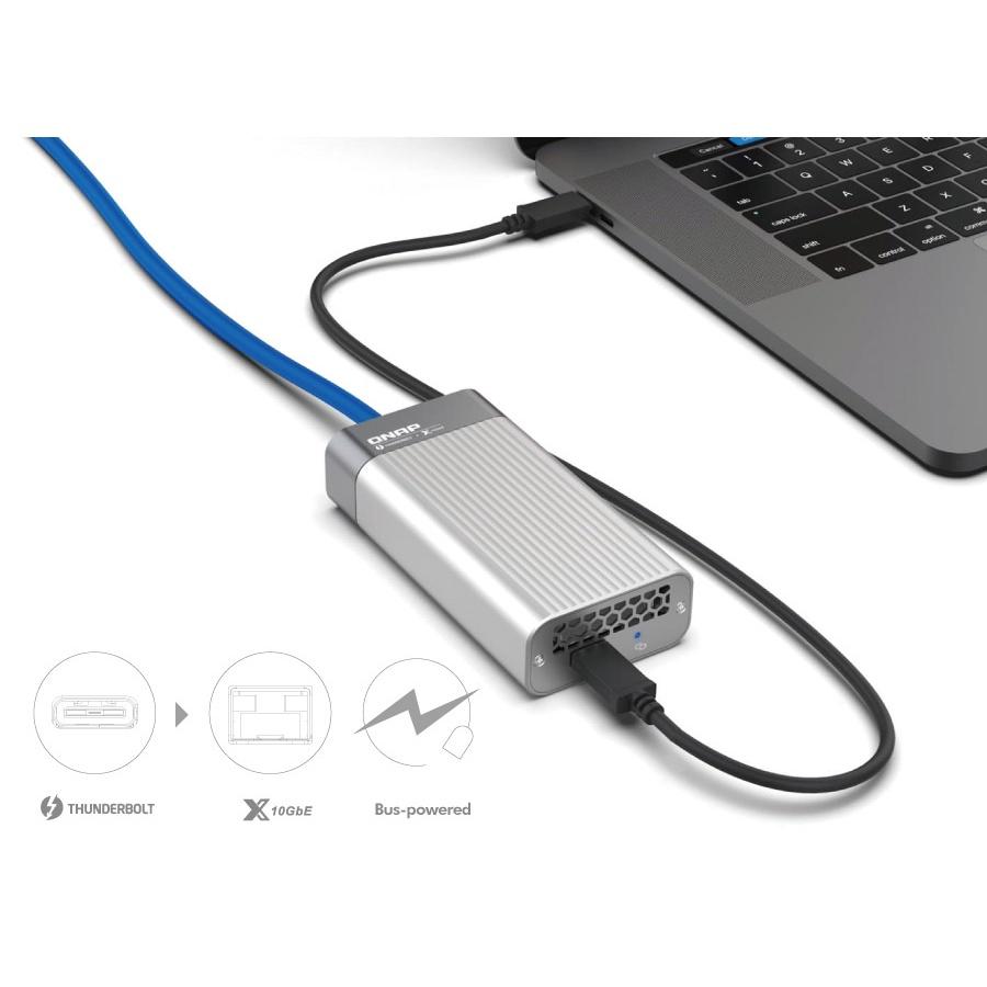 現貨【含稅公司貨】QNAP QNA-T310G1S Thunderbolt 3 對 SFP+光纖埠 10GbE網路轉換器-細節圖2