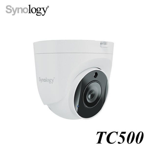 【新品上市】Synology群暉 TC500 半球型網路攝影機 5MP室內監視器 AI智能監控 POE IP CAM