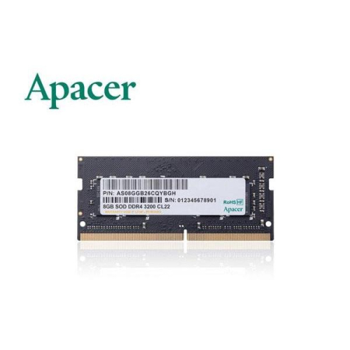 【含稅公司貨】Apacer宇瞻 8GB 16GB 32GB DDR4 3200 SODIMM筆記型電腦 筆電NAS記憶體