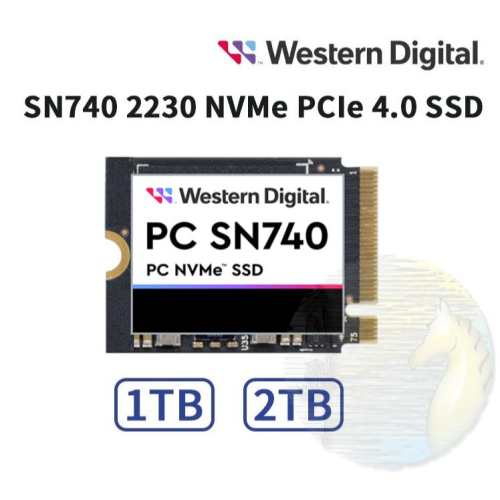 【現貨】WD SN740 2TB 1TB NVMe M.2 2230 Gen4 SSD固體硬碟