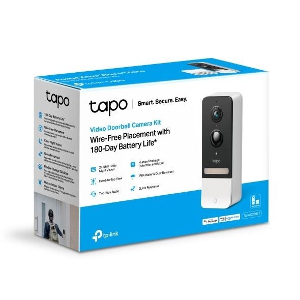 【TP-LINK】Tapo D230S1 智慧無線門鈴 可拆卸電池 2K 5MP夜視全彩超廣角 支援512GB記憶卡-細節圖2