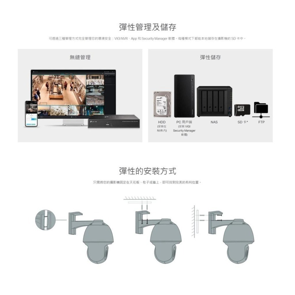 【新品】TP-LINK VIGI C540 4MP戶外型全彩旋轉式監視器 商用網路監控攝影機 IP CAM 含稅公司貨-細節圖8