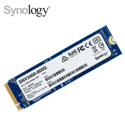 Synology群暉 SNV3410 400G SNV3400 800G M.2 2280 NVMe SSD固態硬碟