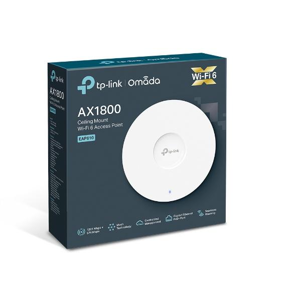 【含稅公司貨】TP-Link EAP610 AX1800 Wi-Fi 6 無線雙頻 PoE 吸頂式基地台 乙太網路 AP-細節圖2