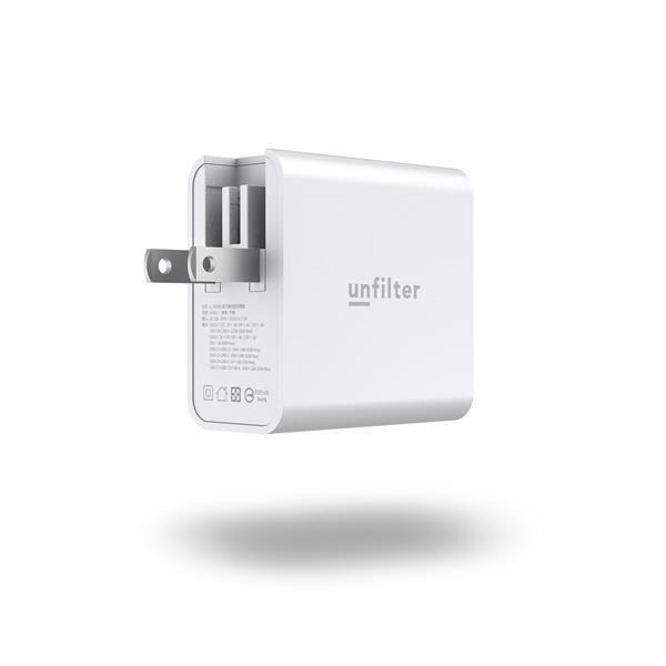 【含稅公司貨】unfilter u_GaNtle 65W 氮化鎵快速充電器 Type-C PD快充頭 適用iPhone-細節圖2