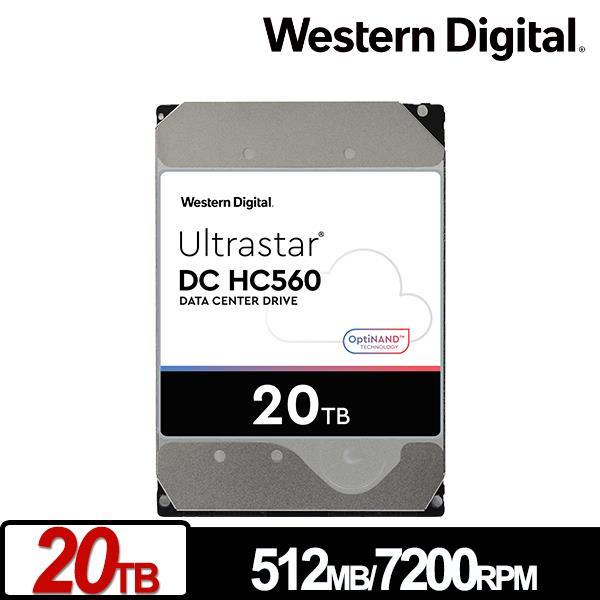 含稅公司貨】WD Ultrastar DC HC560 20TB 3.5吋企業級硬碟