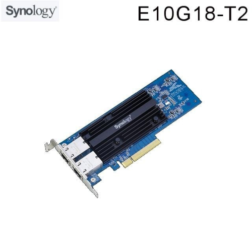 【現貨】Synology群暉 E10G18-T2 雙埠10GbE網路卡 10G RJ-45 網路擴充卡 含稅公司貨