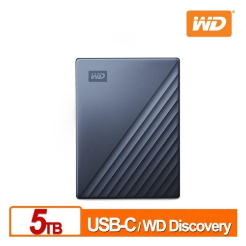 WD My Passport Ultra 5TB 4TB 2TB (藍/金/銀) 2.5吋USB-C外接行動硬碟 公司貨