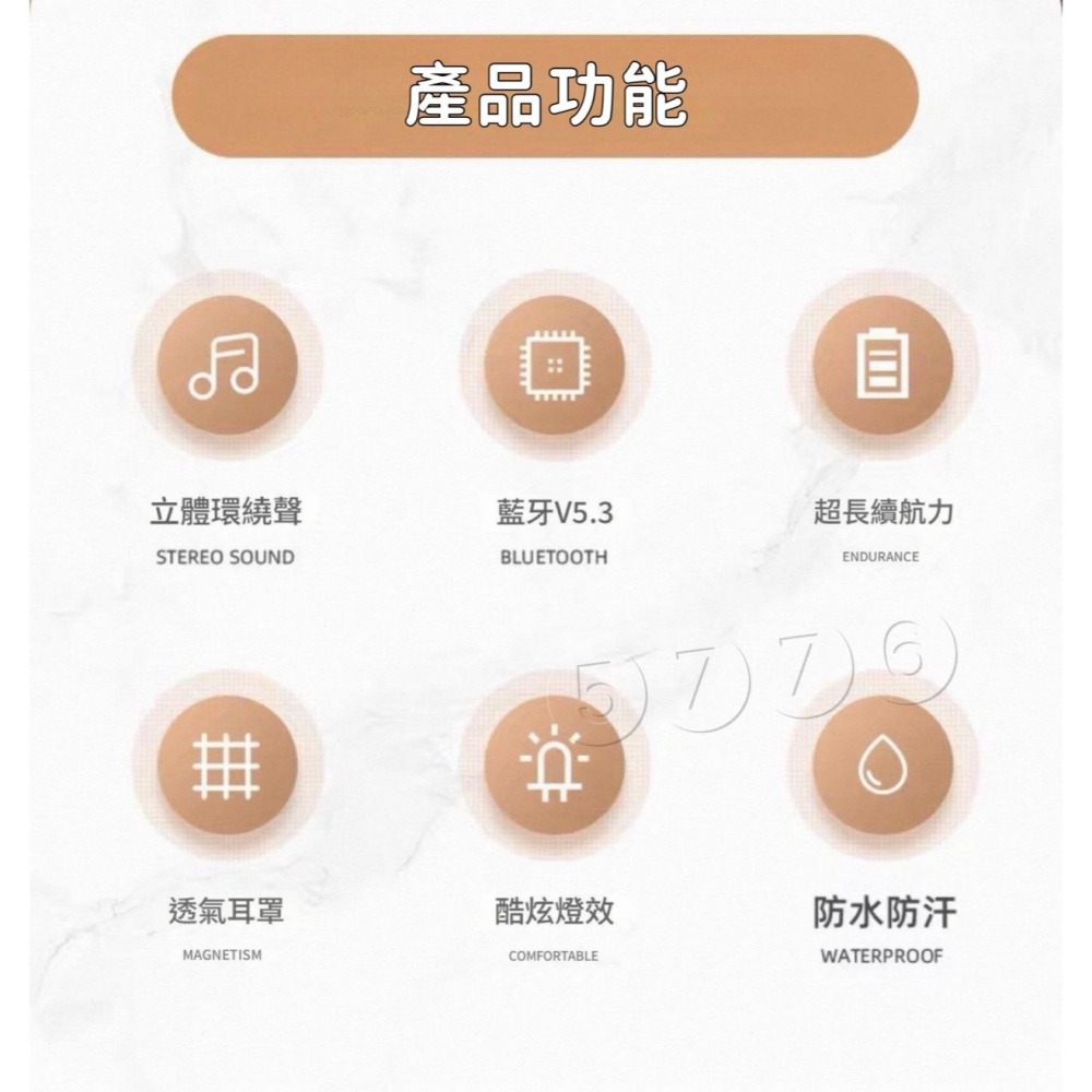 【五七】耳罩式耳機 全罩式耳機 藍芽連線 主動降噪 可折疊 可通話 超長續航耳罩耳機 頭戴式耳機 高音質重低音耳機-細節圖4