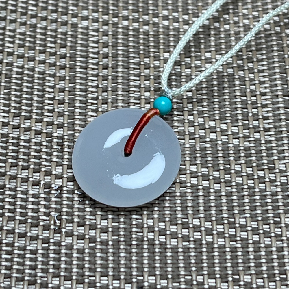 和田玉平安釦掛件-細節圖9