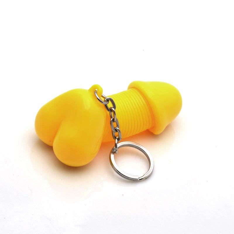 小啾啾吊飾 B05 公雞彈簧鑰匙圈 三色 惡搞 整人玩具 吊飾 玩偶 可愛 鑰匙圈 玩具 搞怪-細節圖4