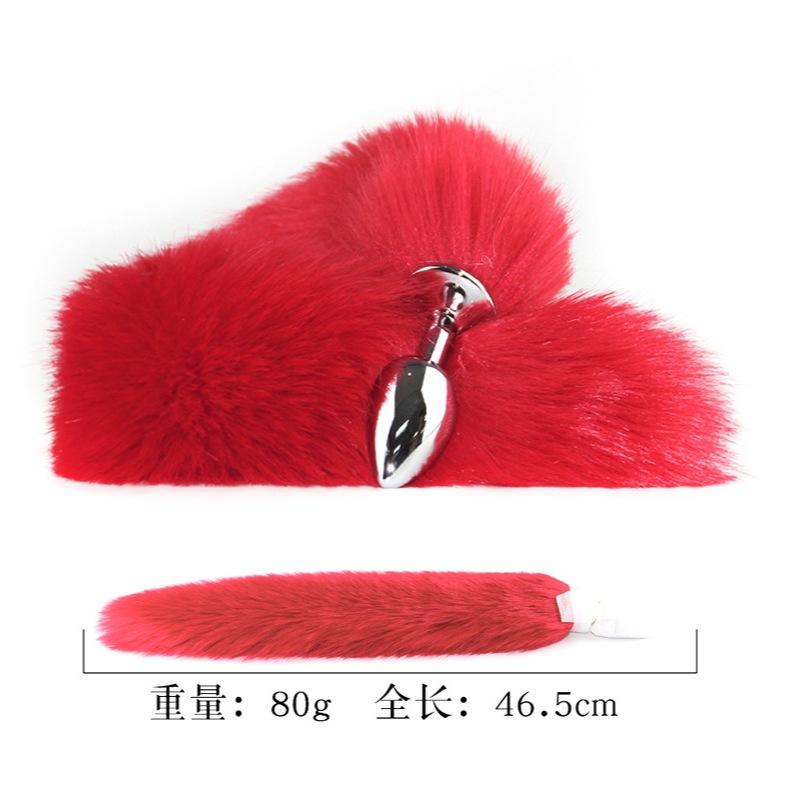 24h出貨小勃情趣 狐狸尾巴肛塞 淫狐 肛塞 肛門後庭  金屬肛塞 狐狸尾巴 塞屁股 肛塞尾巴 SM 肛門塞 A01-細節圖6