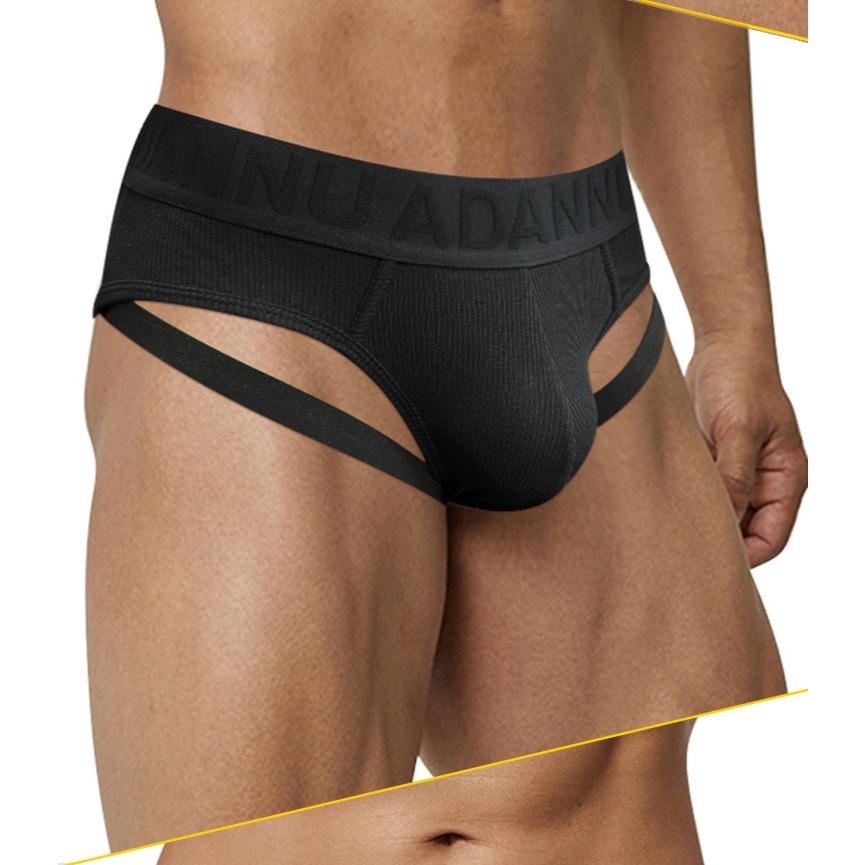 小勃情趣 設計感吊帶三角褲 遊行穿 大包顯大 囊袋內褲 彩虹同志 性感內褲男 後空內褲  男性丁字褲 C02-細節圖8