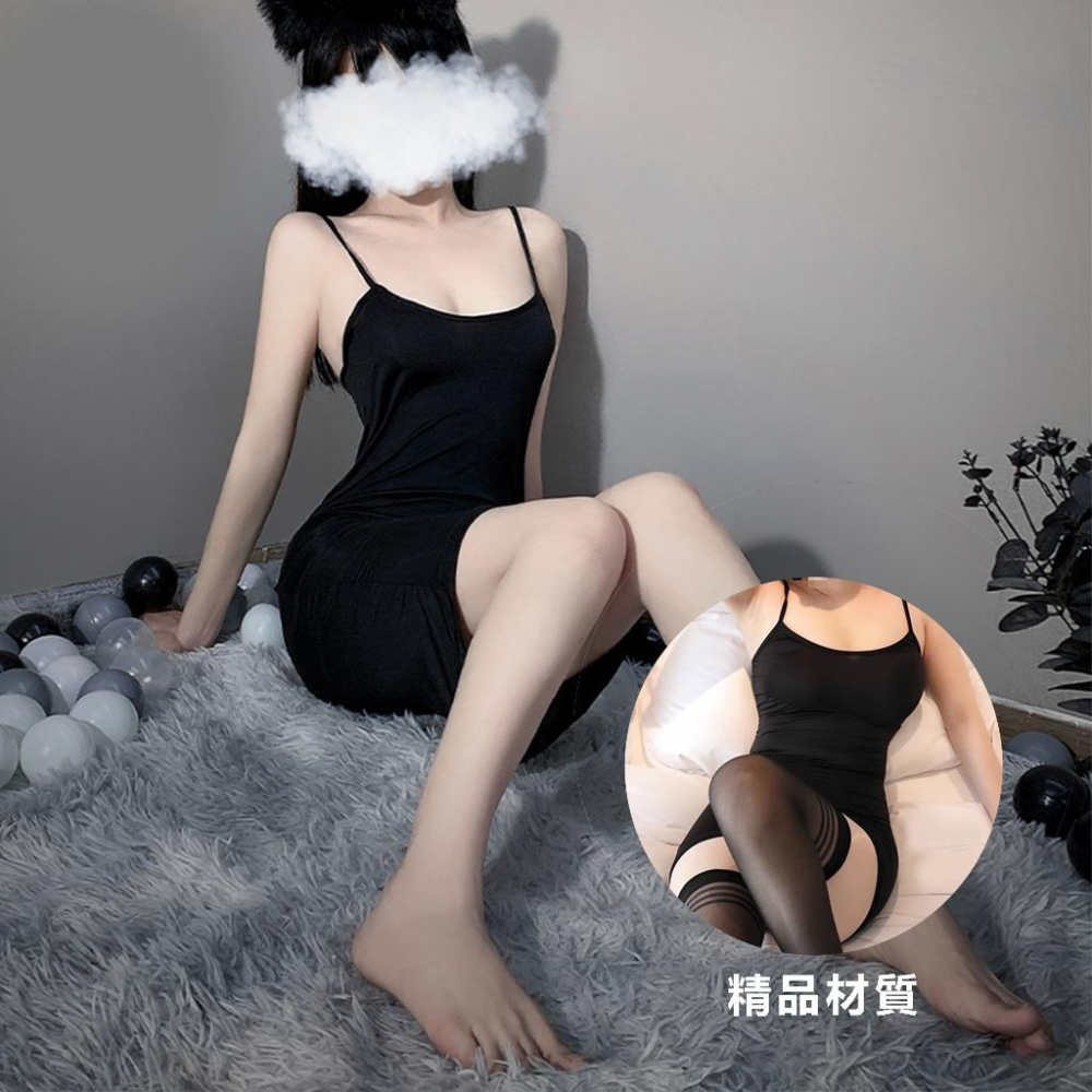 24h出貨小勃情趣 絲綢睡裙 過夜小心機 性感又舒適 細肩帶 曲線修身 性感睡衣 冰絲睡衣 緞面睡衣 情趣睡衣 E07-細節圖5