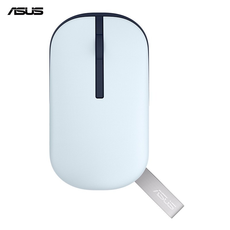 ASUS Marshmallow Mouse MD100 棉花糖色系無線滑鼠 (靜謐藍)-細節圖2