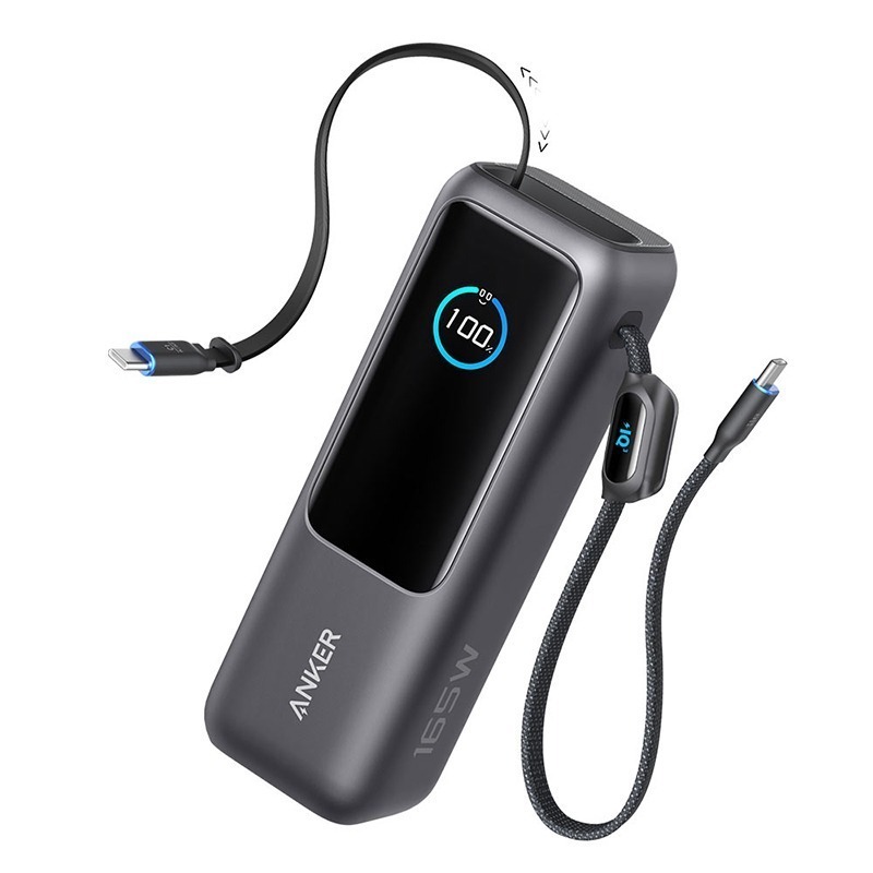 Anker A1695 25000mAh 165W 行動電源  自帶伸縮線-規格圖3