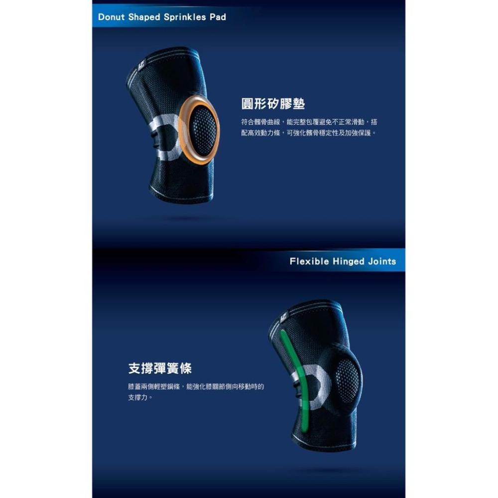 LP SUPPORT 高彈性分級 加壓針織護膝 單入裝 170XT 【樂買網】-細節圖5
