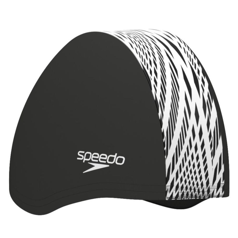 SPEEDO 成人尼龍抗氯泳帽 Boom End+ 黑/線條白 SD813955 25SS 【樂買網】-規格圖4