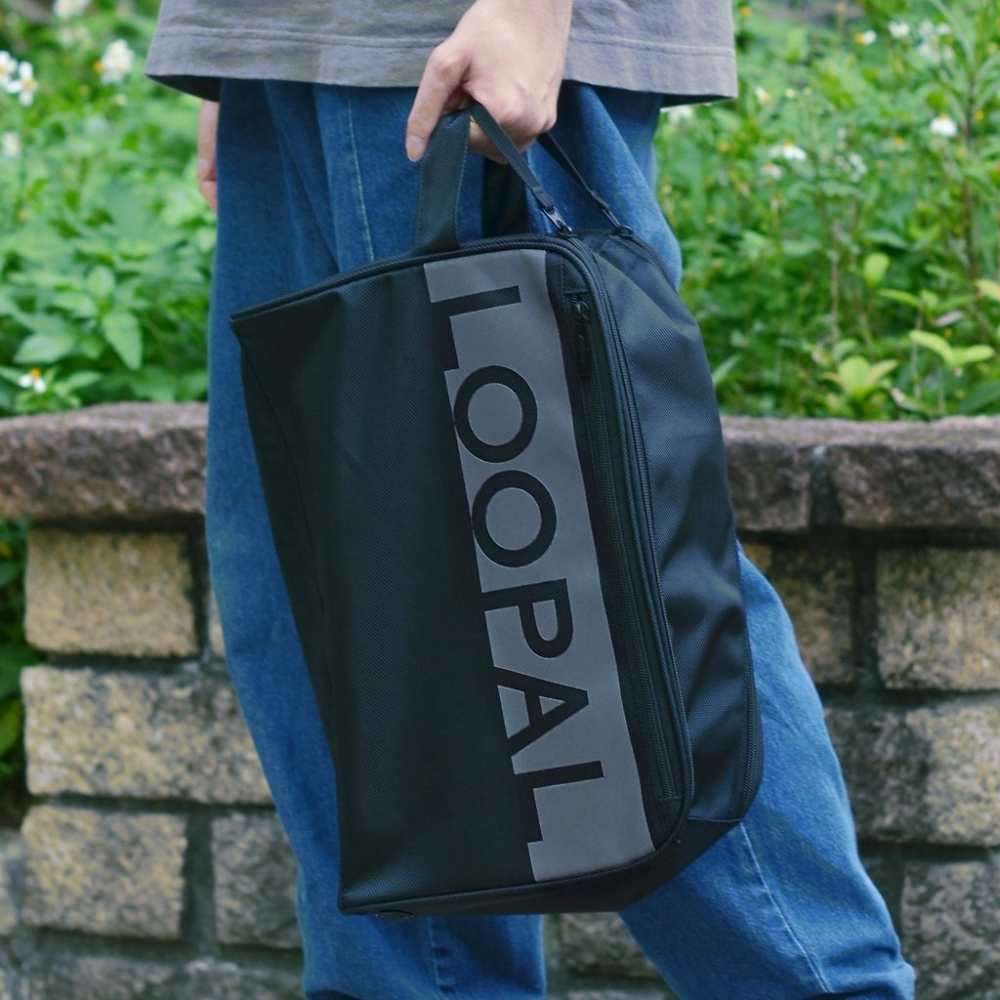 LOOPAL 5.0 鞋袋 黑色 透氣 手提 LAAB2502 【樂買網】-細節圖6