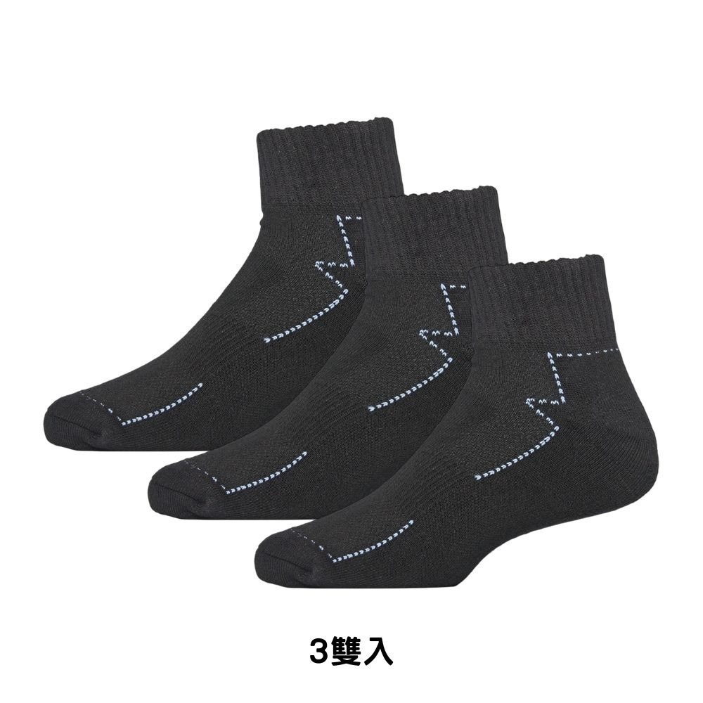 LOOPAL 中筒運動襪 25-28cm 3入 毛巾厚底 排汗散熱 LAMC10 【樂買網】-細節圖4