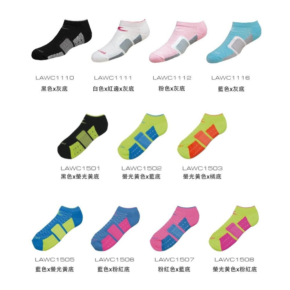 LOOPAL 女款運動機能踝襪 21-24cm 3入 毛巾厚底 排汗散熱 LAWC15 【樂買網】-細節圖2