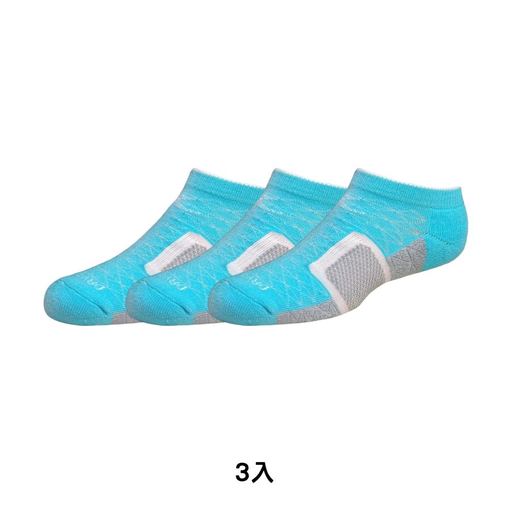 LOOPAL 女款運動機能踝襪 21-24cm 3入 毛巾厚底 排汗散熱 LAWC15 【樂買網】-規格圖11