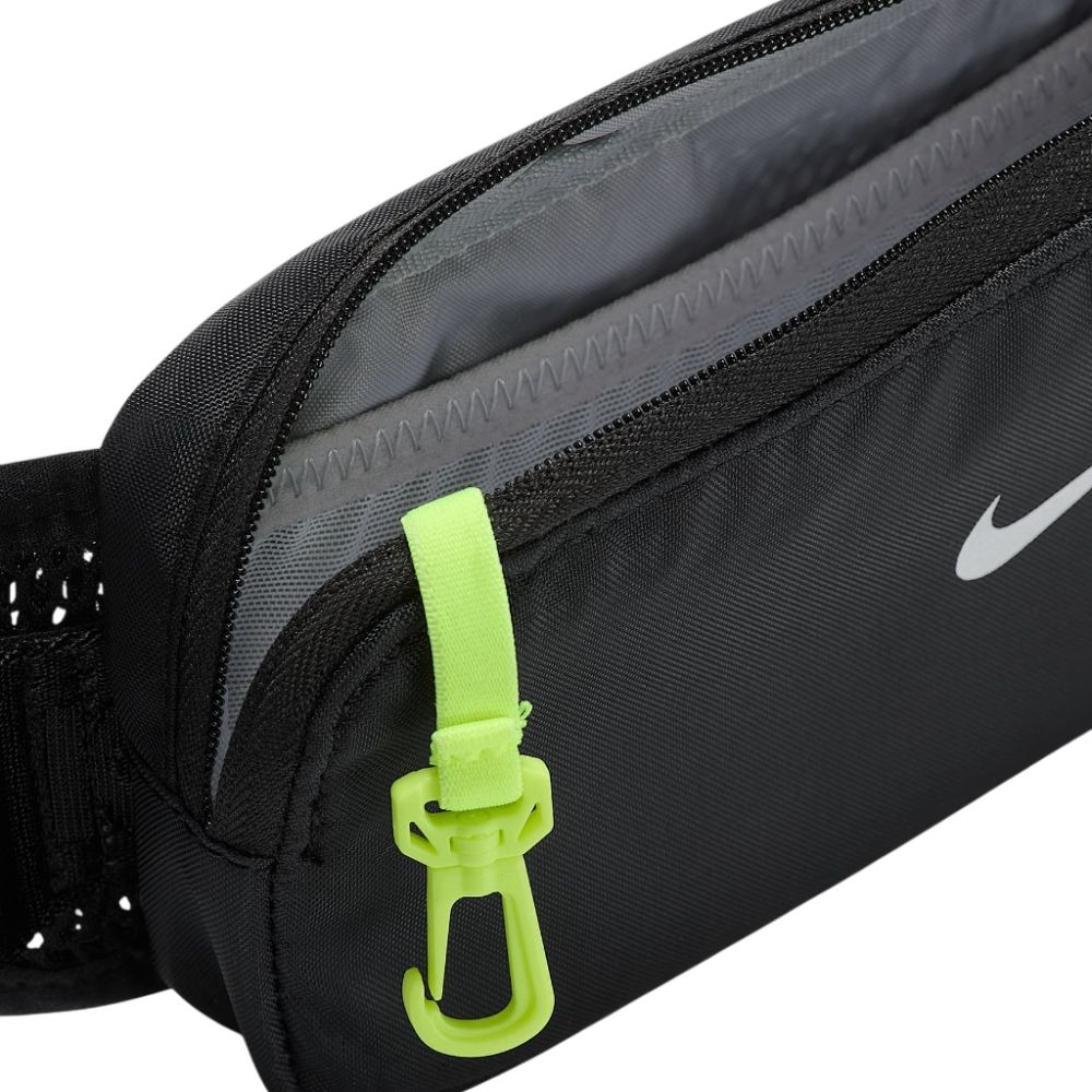 NIKE TEMPO 腰包 黑 可調式 素色 運動小包 反光設計 N1012419 25SS 【樂買網】-細節圖4