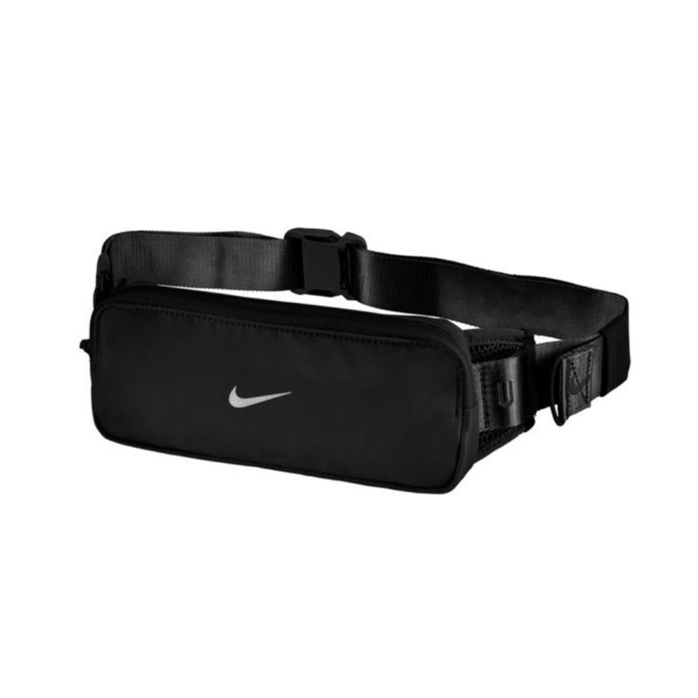 NIKE TEMPO 腰包 黑 可調式 素色 運動小包 反光設計 N1012419 25SS 【樂買網】-規格圖6
