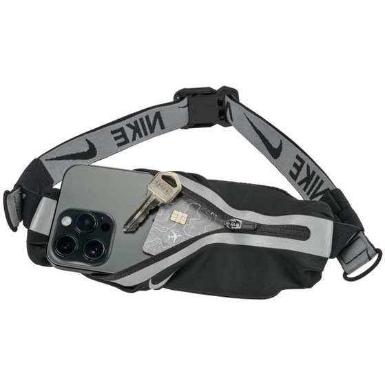 NIKE 運動腰包 4.0 黑銀 可調式 反光設計 跑步隨身包 N1012417 25SS 【樂買網】-細節圖3