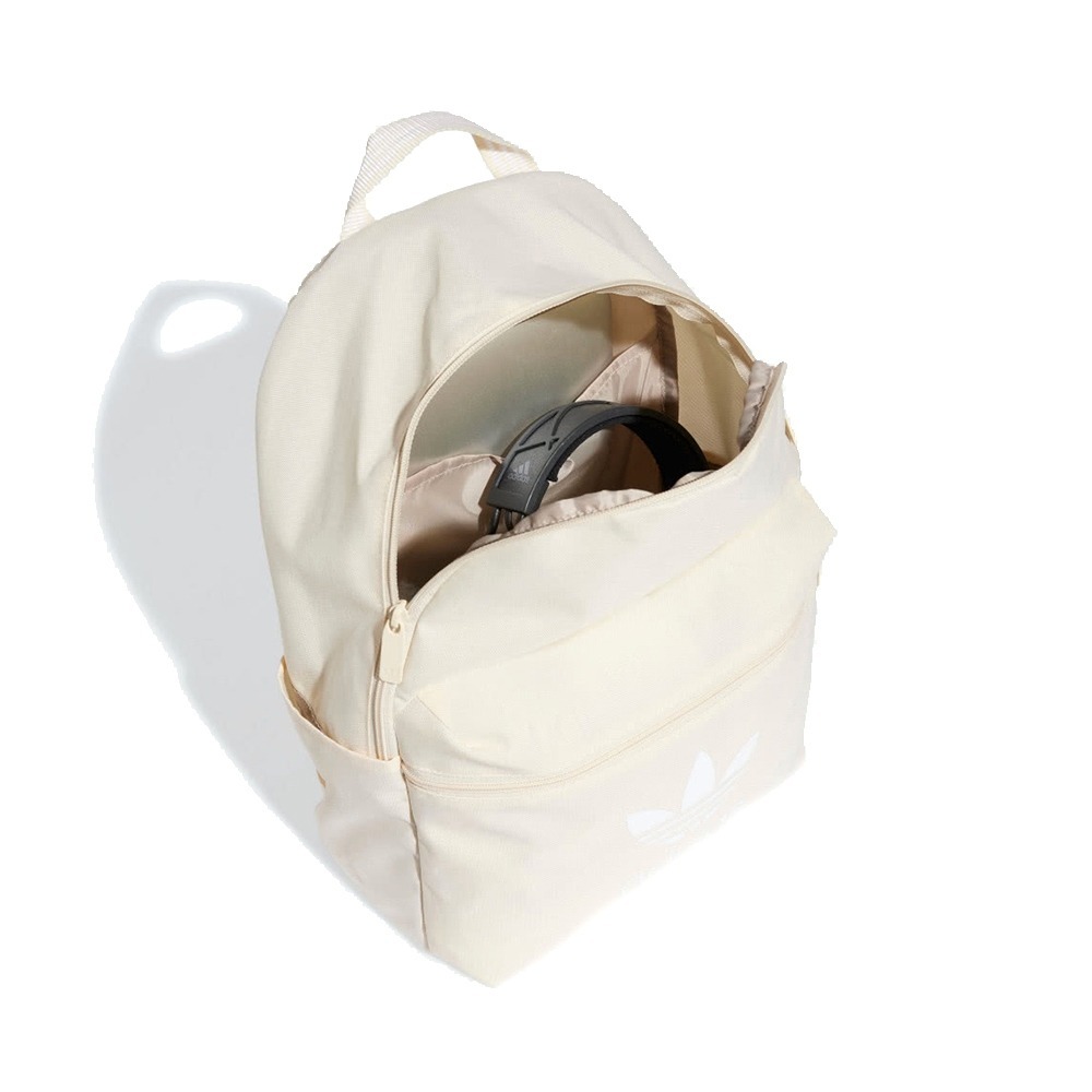 ADIDAS ADICOLOR BACKPK 後背包 米白 IX7459 25SS 【樂買網】-細節圖5