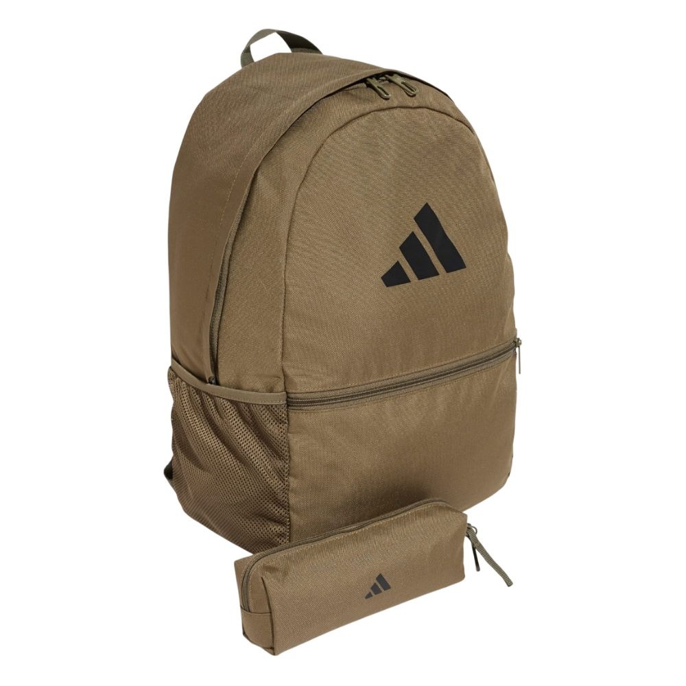 ADIDAS CLSC PCASE BP 後背包附鉛筆盒 棕 JD3091 25SS 【樂買網】-細節圖4