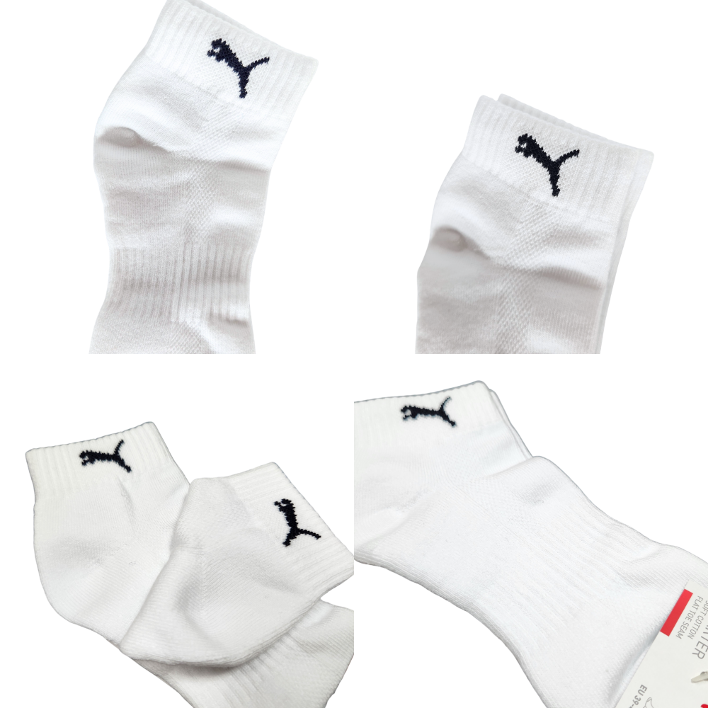 PUMA NOS素色跳豹 Logo厚底短襪 黑白 短襪 運動襪 潮流短襪 厚底襪 BB0987 【樂買網】-細節圖2