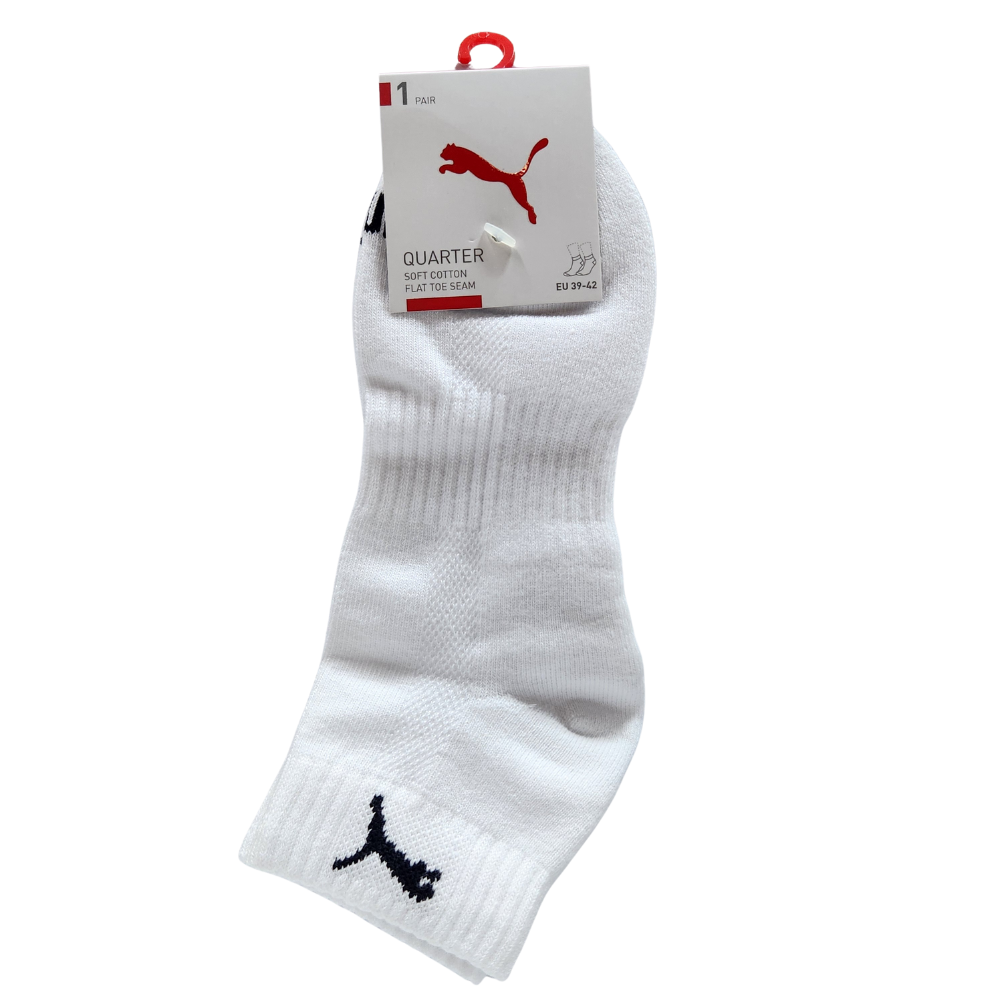 PUMA NOS素色跳豹 Logo厚底短襪 黑白 短襪 運動襪 潮流短襪 厚底襪 BB0987 【樂買網】-細節圖4