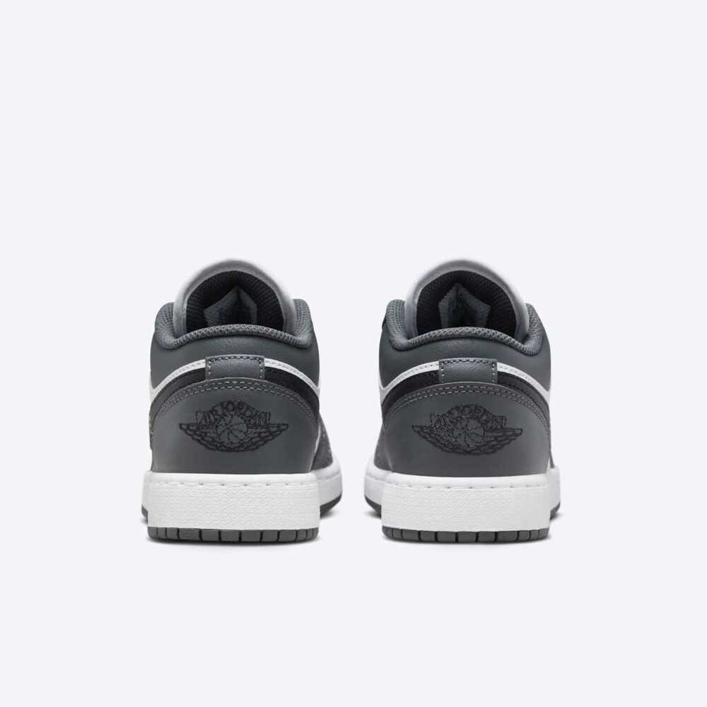 NIKE Air Jordan 1 Low GS 休閒鞋 23.5cm 大童 深灰白 553560-152-細節圖5