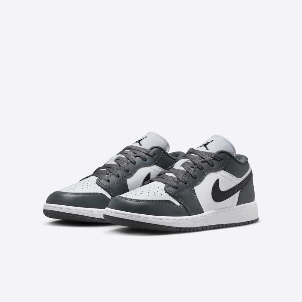 NIKE Air Jordan 1 Low GS 休閒鞋 23.5cm 大童 深灰白 553560-152-細節圖8