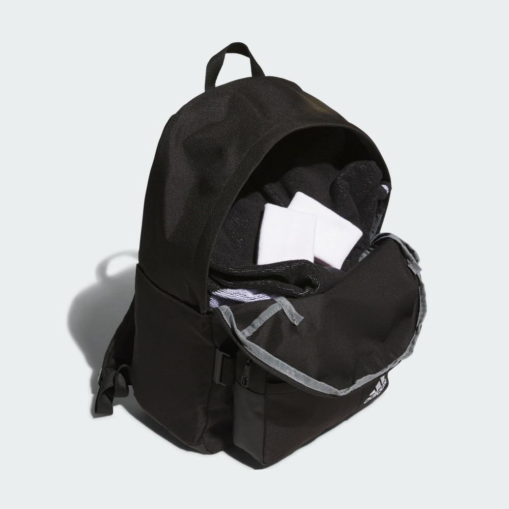 ADIDAS ESSENTIALS 後背包 黑 雙肩後背包 背包 休閒包 IT2044-細節圖4