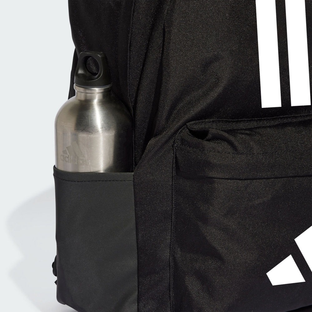 ADIDAS 3-STRIPES 後背包 黑x大LOGO 雙肩後背包 背包 休閒包 JD9563-細節圖5