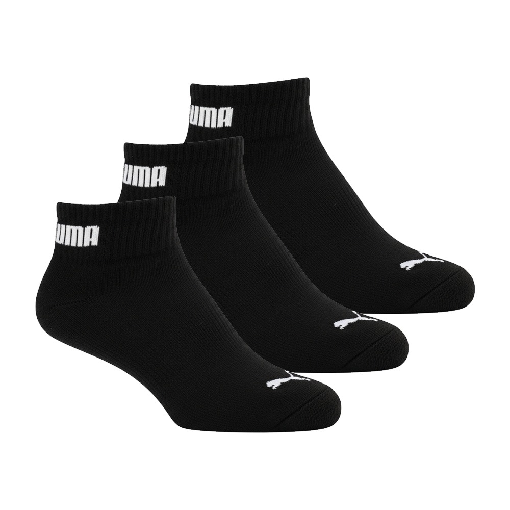 【樂買網】PUMA 跳豹運動短襪 3入 黑/白/灰 短筒襪 運動短襪 運動襪 襪子 BB1502-細節圖4