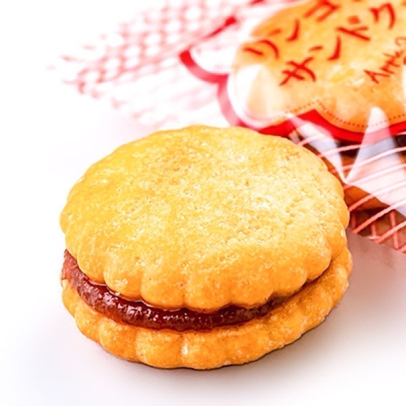 ❤️現貨 現貨-🇯🇵國產蘋果醬夾心小圓餅乾-細節圖5