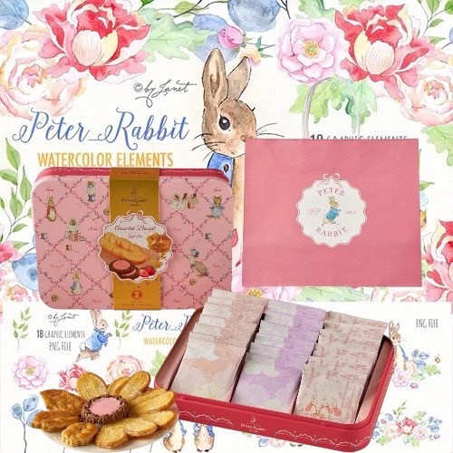 🎀完售（新年禮盒）-彼得兔禮盒 160週年限定 維多利亞綜合餅乾禮盒 203g-細節圖4