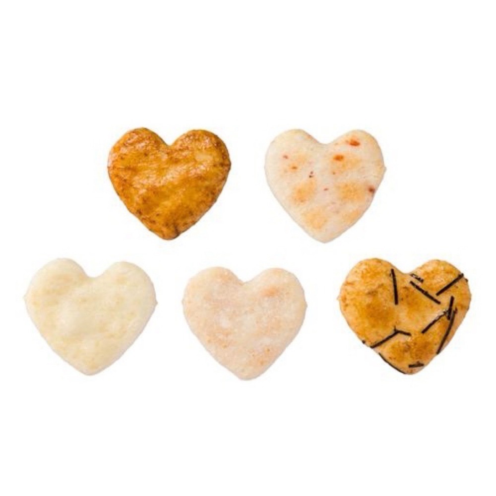 🎀現貨 現貨（新年禮盒）-🇯🇵 京都百年老店保津川あられ本舖 心結愛心仙貝禮盒 約30袋-細節圖4