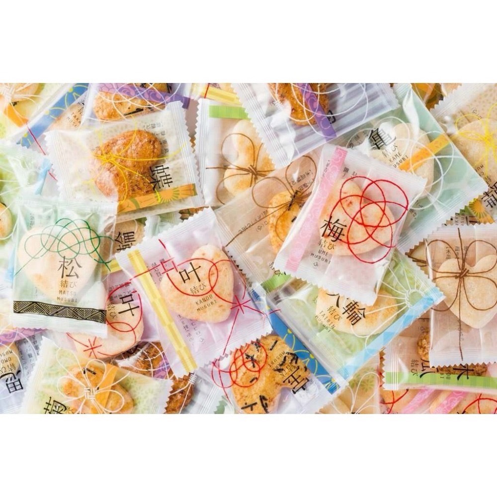 🎀現貨 現貨（新年禮盒）-🇯🇵 京都百年老店保津川あられ本舖 心結愛心仙貝禮盒 約30袋-細節圖6