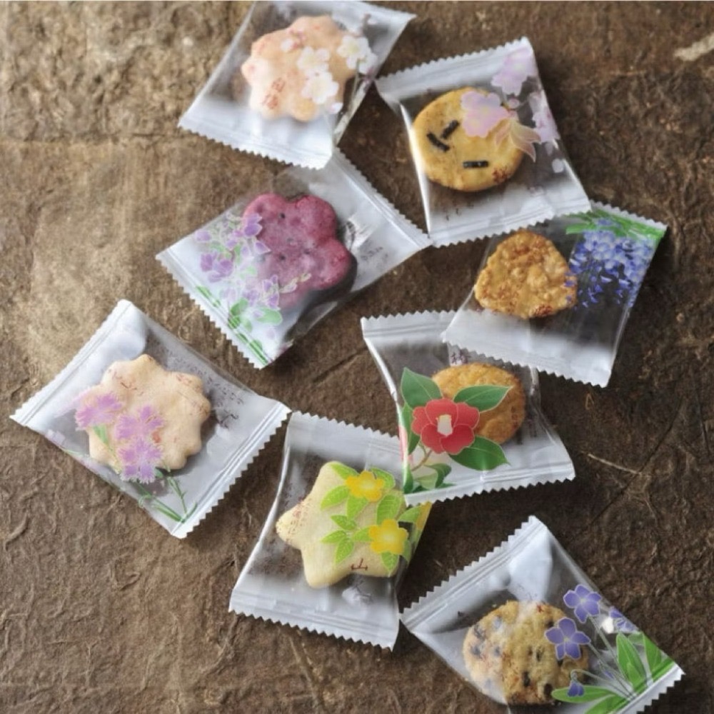 🎀 現貨 現貨（新年禮盒）-🇯🇵 新年期間限定款 萬葉花集仙貝禮盒(附紙袋)-細節圖7