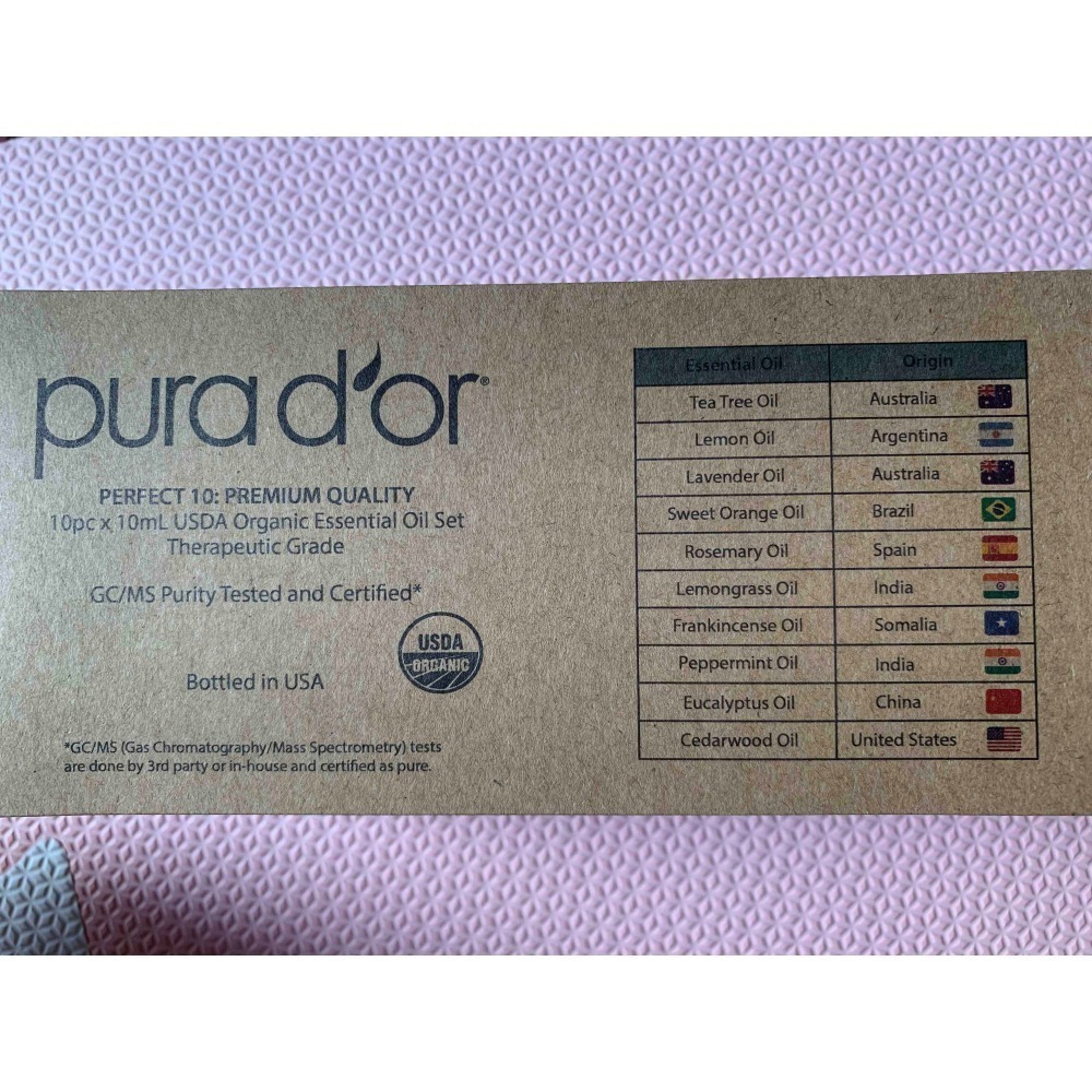 現貨 好市多 pura d＇or 精油組 10毫升 X 10入 pura d＇or Essential Oil Set-細節圖2