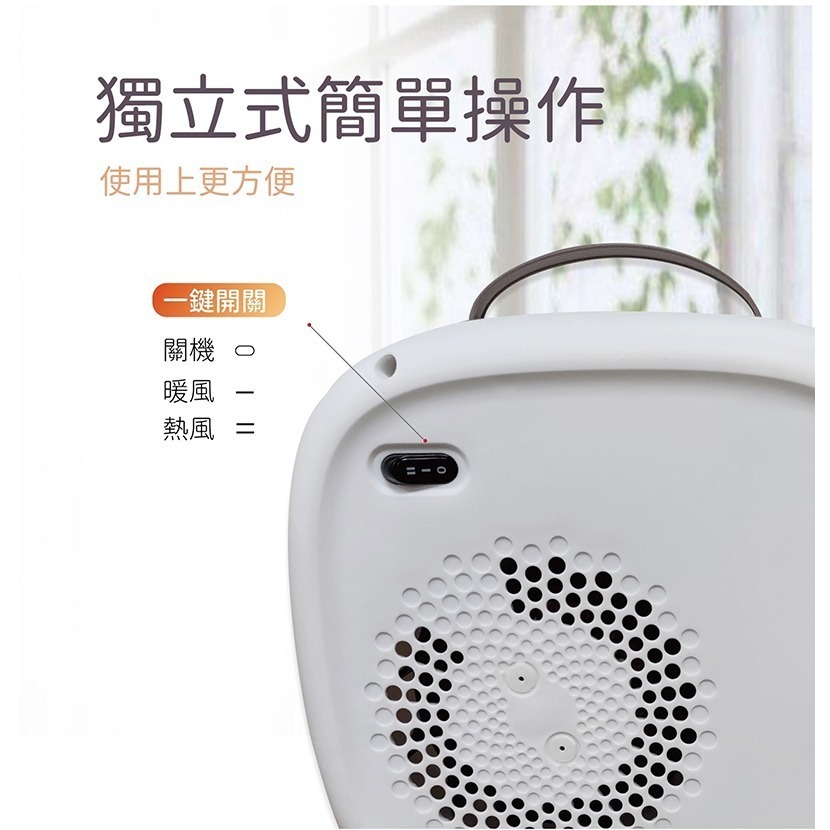 【7-ELEVEN 門市團購】LAPOLO藍普諾 立臥手提式電暖器 暖風機 LAN6-6102-細節圖5