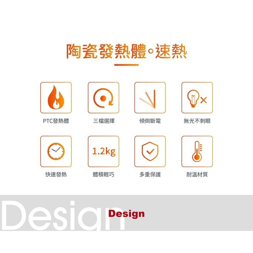 【7-ELEVEN 門市團購】 YAMASAKI山崎輕巧保證暖 時尚陶瓷(PTC) 暖風機 / 電暖器-細節圖3