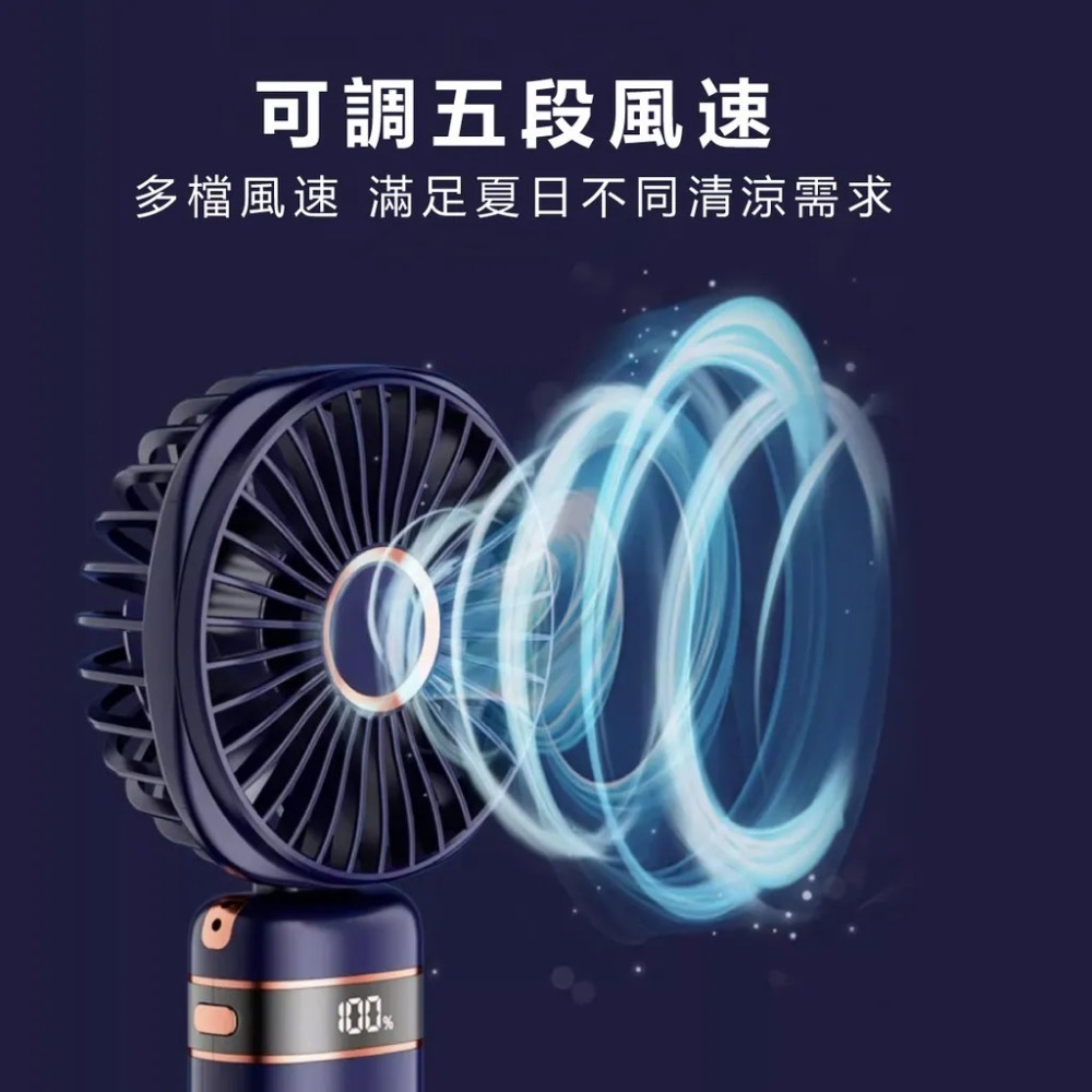 【7-ELEVEN 門市團購】【EDSDS】愛迪生五段風速TYPE-C充電式便攜小風扇(EDS-B256)(顏色隨機)-細節圖4